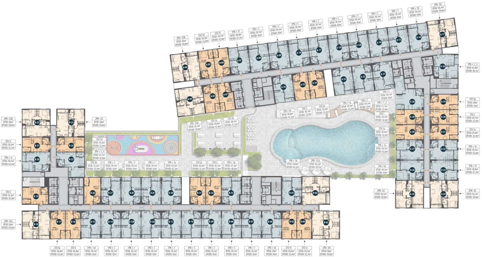 Mặt bằng tầng 4