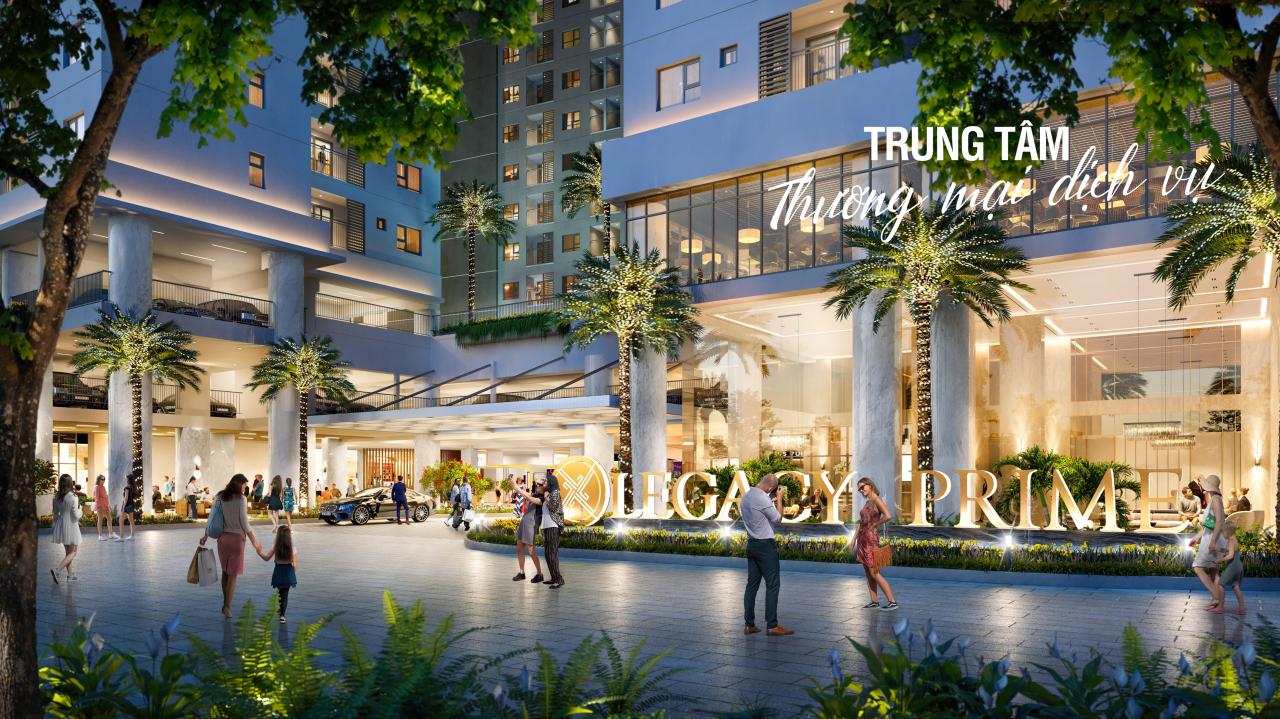 Trung tâm thương mại ngay tầng khối đế dự án Legacy Prime