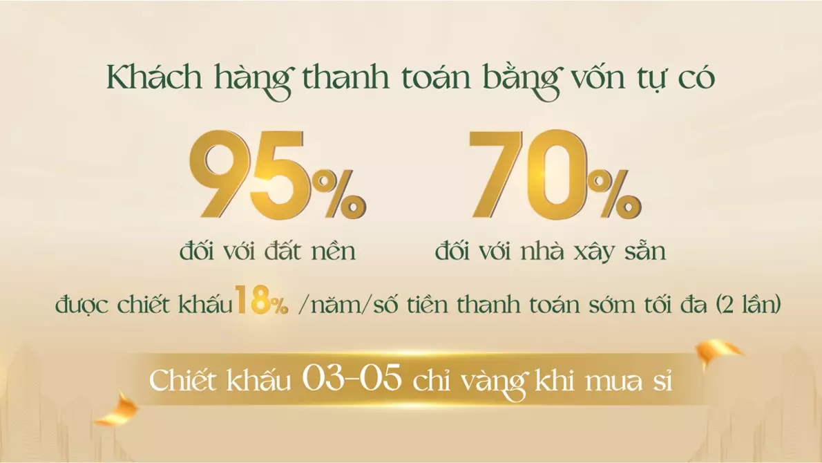 Chiết khấu dành cho khách hàng thanh toán vượt tiến độ của chủ đầu tư