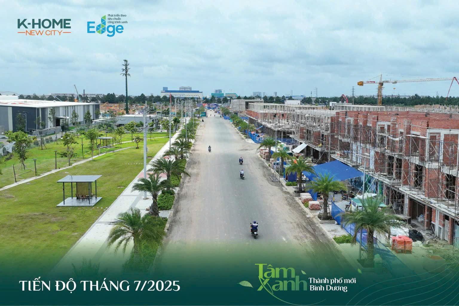 Tiến độ xây dựng các dãy nhà phố thương mại Shophouse T2 tại đường D5 – Phân khu Bằng Lăng