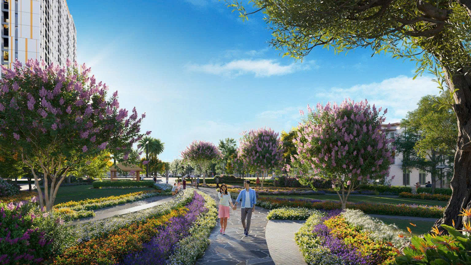 Các hạng mục tiện ích thiết thực Công viên Vườn Nhiệt Đới: Đã hình thành.